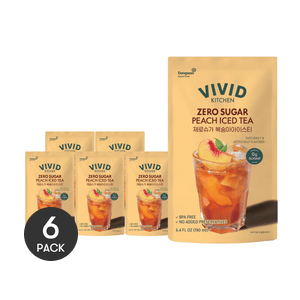 무설탕 복숭아 아이스티 6.4 fl oz *6【6팩】【설탕 0g, 지방 0g, 칼로리 0】【한국 트렌디】