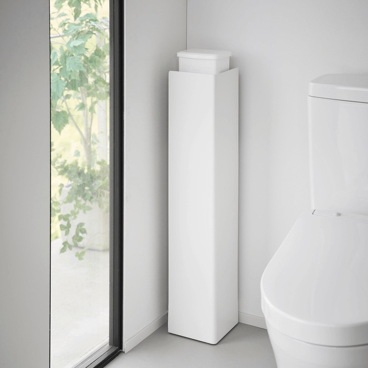 日本 Yamazaki Home 滚动式浴室收纳架 - 钢 白色 1件 3