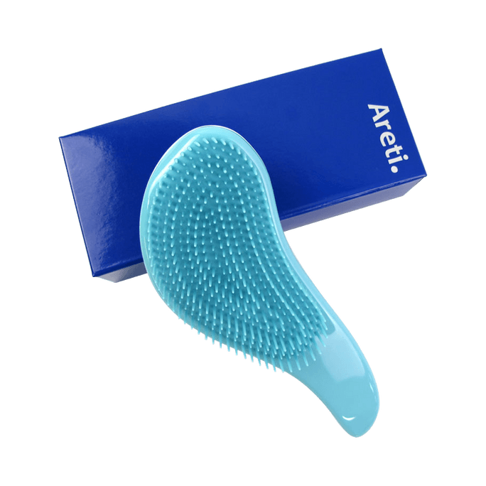 Areti Anti-Static Knot-Free Massage Hair Comb a673SUI Light Blue