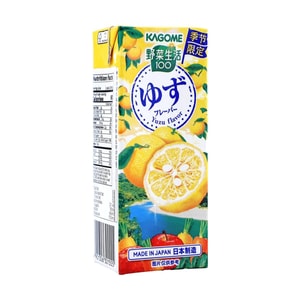 日本KAGOME可果美 蔬菜生活 複合蔬果 柚子味 195ml【季節限定】