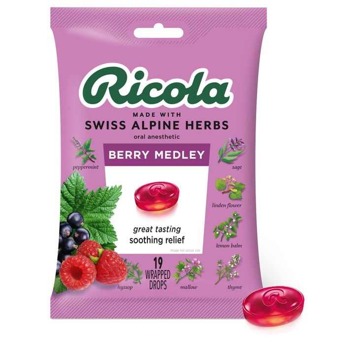 Ricola Berry Medley Bag 19 drops