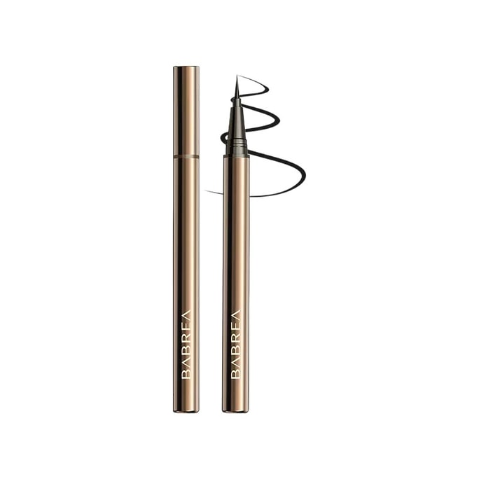 Eyeliner pen, glue pen, waterproof, sweat-proof and long-lasting, non-smudging eyebrows, novice-friendly and extremely fine 02 #black