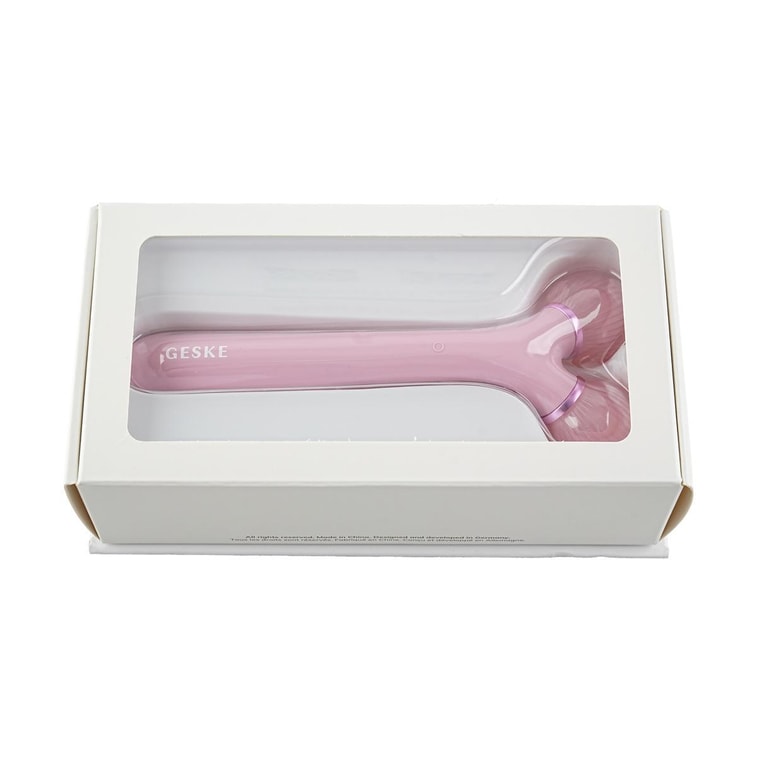 소닉 페이셜 롤러 페이스 4-1, 근육 긴장을 풀고 몇 초 만에 매끄럽고 탄력 있고 탄력 있는 피부를 얻으세요 #핑크 11