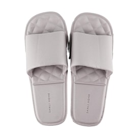 折りたたみ式ポータブルスリッパ グレー Mサイズ（39/41にフィット）