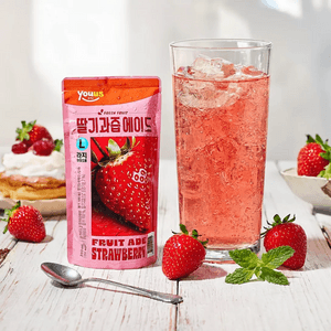 Strawberry Juice Aid L Ice Pouch Drink, 11.49 fl oz【GS25 Selected】