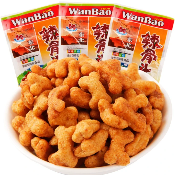 惠誠 東北辣骨頭口味 休閒膨化點心 耐吃懷舊零食點心 小包裝香脆膨化零食 20g*10包