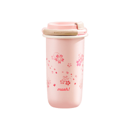 Latte Straw Cold Insulation Cup 480ml Sakura Pink With Gift Stickers