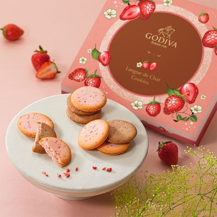 Amaou Strawberry Langue de Chat Cookies 8p - Yami.com