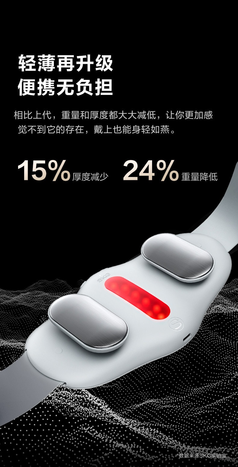 【中國直郵】 SKG 新年禮物腰部按摩器K3腰椎按摩腰帶震動加熱腰疼護腰儀暖腹部 一個裝