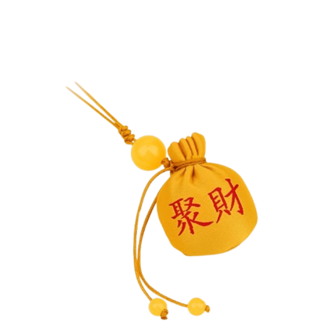 【中国直邮】 普陀山 御守挂件聚财纪念品礼品礼物约3*2.5cm1个