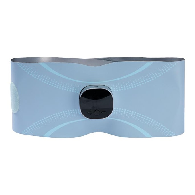 【頭部直播達人推薦品牌】妙界 熱敷暖腹健腹兩用護腰帶 藍色 1件