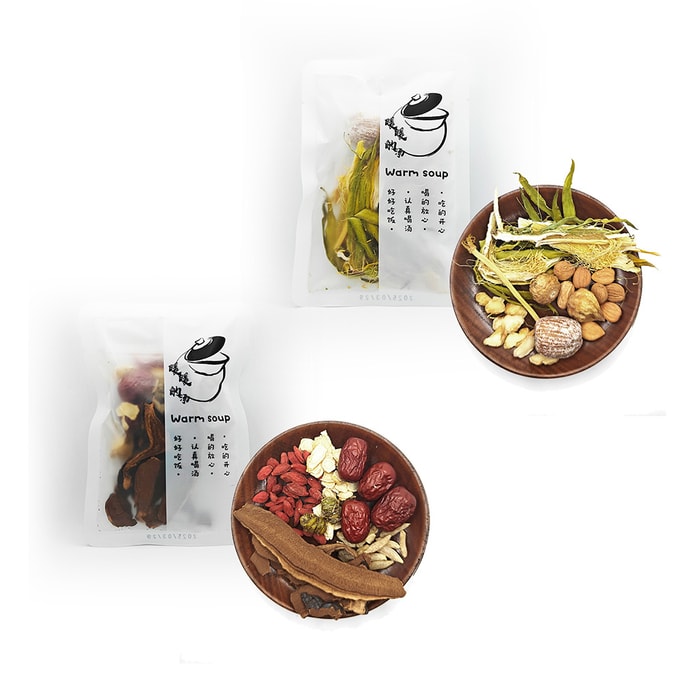 수본초 [폐 보양 및 기침 완화] 미국산 인삼, 석곡, 영지 수프 베이스 + 야행성 세레우스 수프 베이스 (2포, 각 81g)