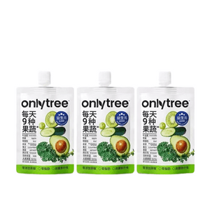 【中国直送】Onlytree 液体サラダ ケールパウダー 青汁 食物繊維 しぼりたての果物と野菜ジュース 軽い液体ブレイクドリンク 100ml*3袋 (小紅書推奨)