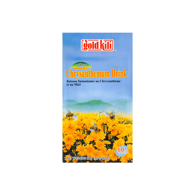 新加坡GOLD KILI 金麒麟 蜂蜜菊花晶即溶飲品 10包入 180g