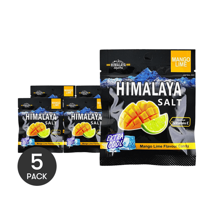 민트 캔디 망고 라임 맛, 시원한 목캔디, 0.53온스*5개입【5팩】