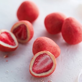 日本 FRANTZ 神户 草莓夹心松露白巧克力 粉色礼盒 90g