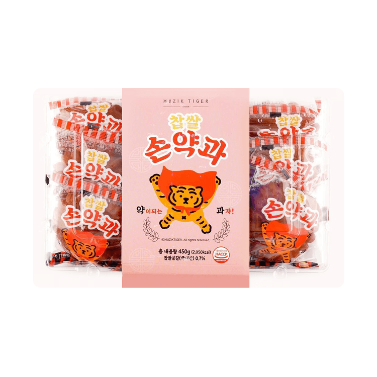 Muzik Tiger Korean Yakgwa Fried Cookie Snack, 1.76 oz * 9pc - Yami.com