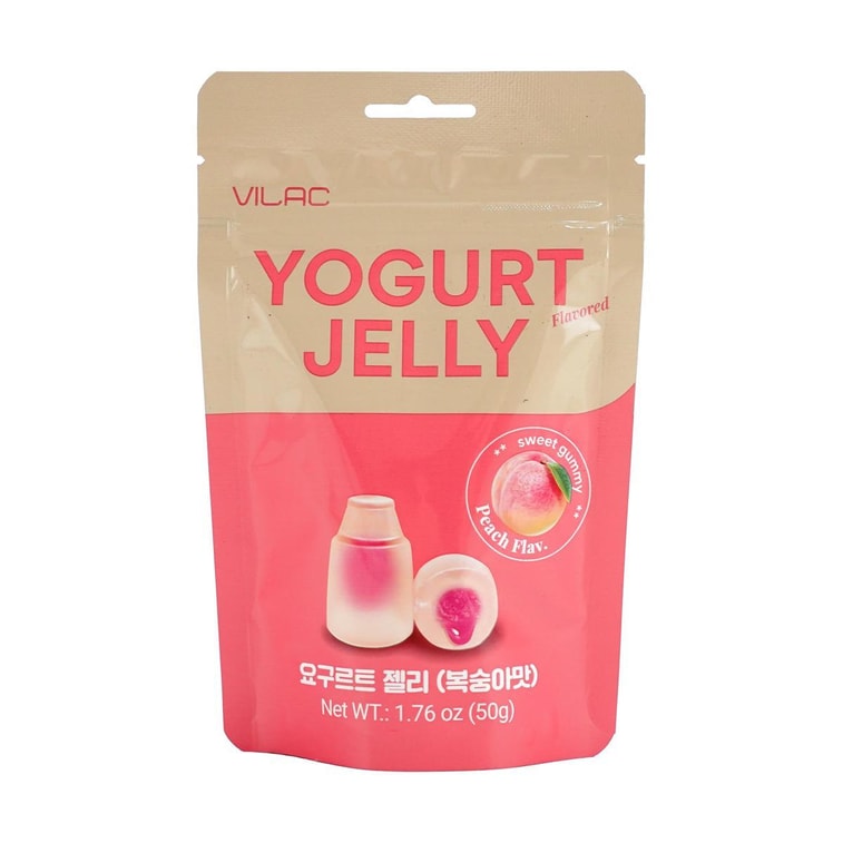Sweet Yogurt Peach Flavor Jelly Gummy Candy,  1.76 oz 5