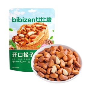 【原香酥脆】比比赞 开口松子大颗粒手剥干果仁坚果炒货休闲零食品 100g【年货必囤】