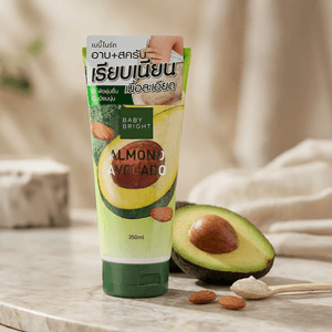 泰国BABYBRIGHT 杏仁牛油果沐浴磨砂膏 温和去角质嫩滑肌肤 350ml