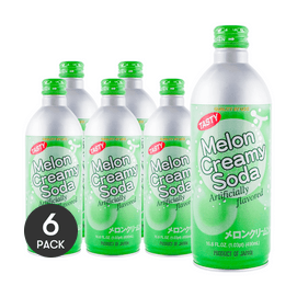 Melon Creamy Soda, 16.6fl oz *6【6 Packs】【Summer Drink】