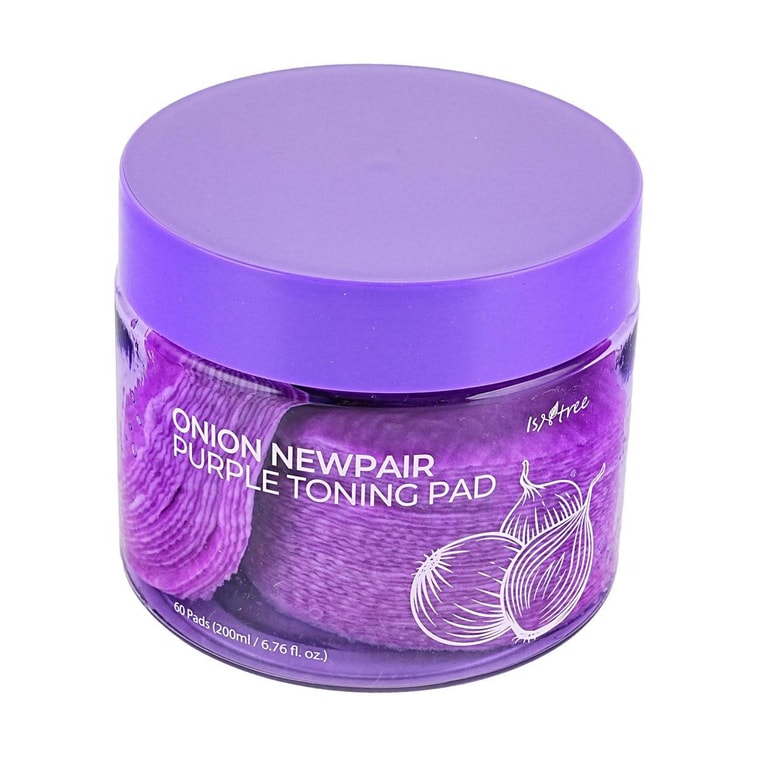 韓國ISNTREE 紫色洋蔥煥膚濕敷棉 60片 角質瑕疵護理 均勻膚色 保濕透亮 平滑細緻 溫和代謝角質 敏感肌膚適用 4