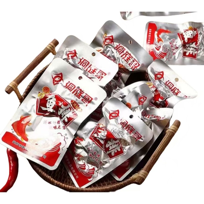  洞庭哥 【12包特惠裝】爆辣魚排老字號【內12包】休閒小吃零食約140克*1包