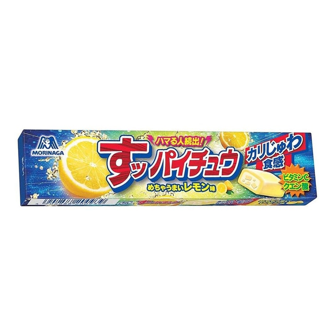 [일본 직배송] 모리나가 하이츄 일본판 주스 구미 레몬 샌드위치 12개입