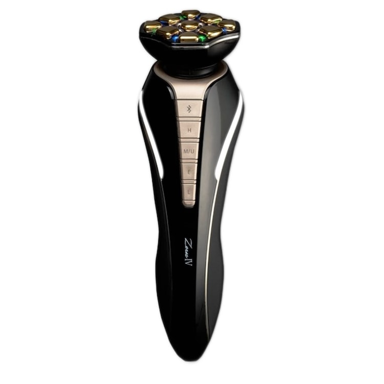 The Zeus 4 Facial Tech Tool Sparkling Black Gold - Yami.com