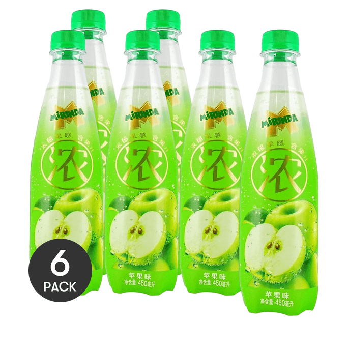 Soda Drink Rich Apple Flavor 15.22 fl oz *6【6 Packs】