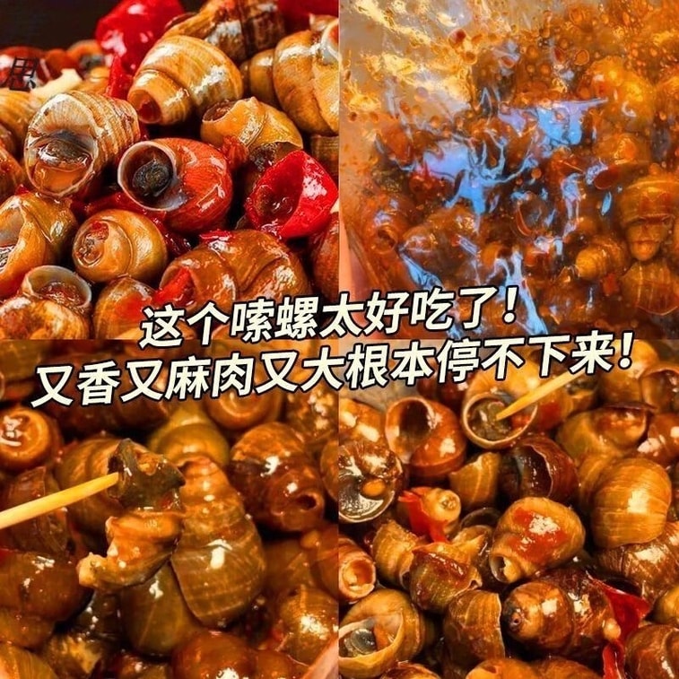 抓鱼的猫 香辣嗦螺30g*6  开袋即食   休闲解馋小零食 6