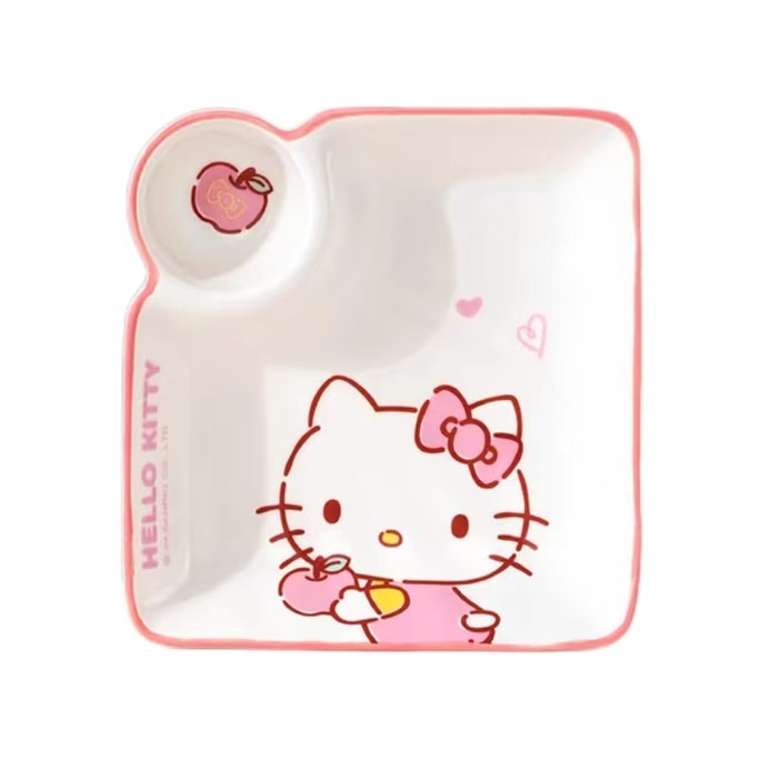 Sanrio Dumpling Plate Porcelain Plate -Hello Kitty 1Pc