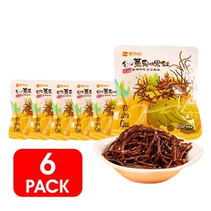 Spicy strips 30g*6packs [The taste of rice noodle soup with snails] [Authentic Hunan spiciness]