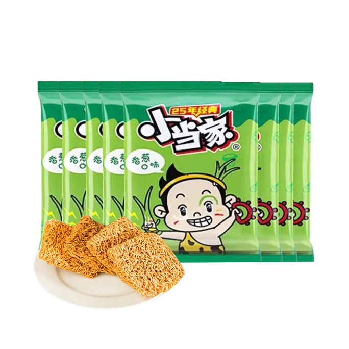 タイのリトルマスターシェフ ネギ風味クリスピーヌードル 20g×8袋 [バリューパック] 国民的人気商品、クリスピーヌードル。カリッとした食感が楽しめます。人気のフレーバーは、五香粉ビーフ、ハニーポークチョップ、ネギ煮込みビーフなど。袋から出してすぐに食べられるので、休憩時間のおやつ、テレビ鑑賞、旅行、試験、仕事中、または懐かしい味として最適です。