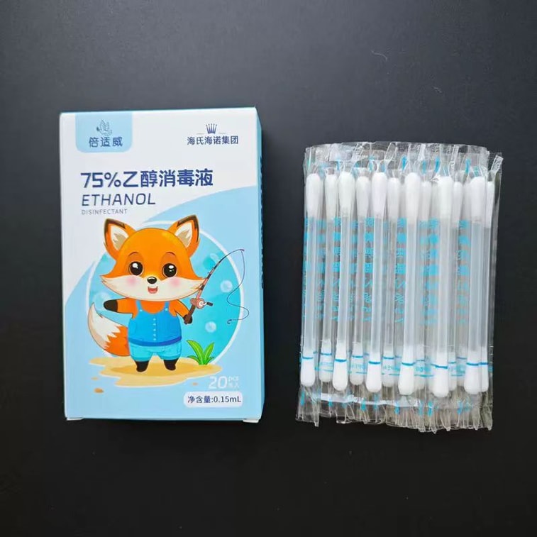 海氏海諾 居家用清潔棉籤 飽滿棉頭 呵護傷口 20支 6