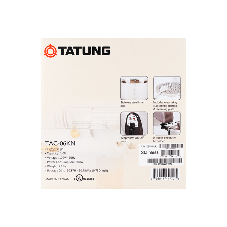 TAC-06KN(UL) 炊飯器 6カップ 11