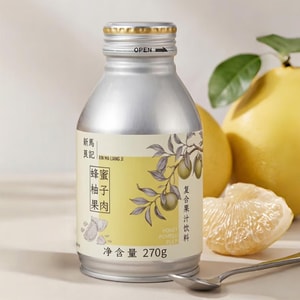 新马良记 蜂蜜柚子果肉 复合果汁饮料 270g 【含真实果肉】【低卡】【清甜爽口】