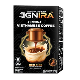 IGNIRAインスタントミルクコーヒー（ベトナム）、20袋入り、深煎り＆シルキースムース、ベストセラー