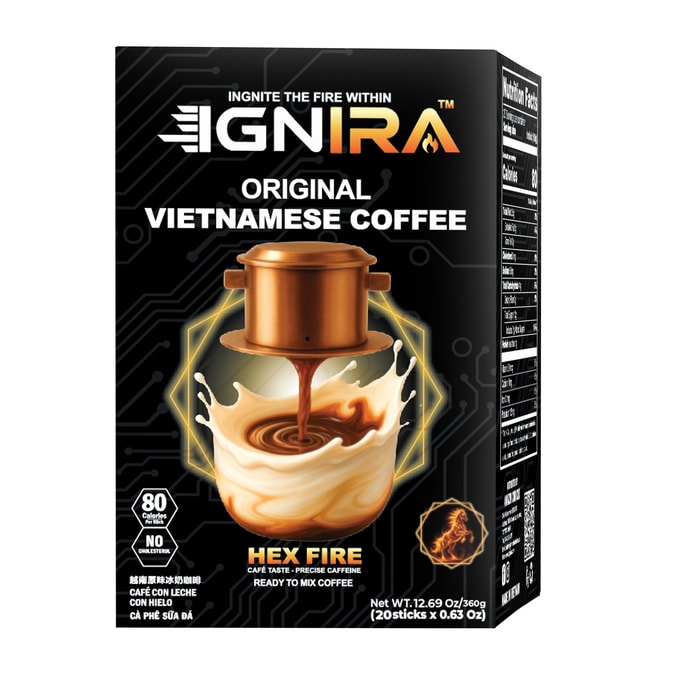 越南 IGNIRA 速溶奶咖 20包 深烘丝滑 爆款