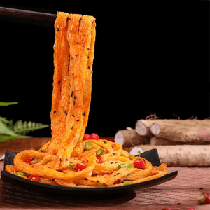 Lron Stick Yam Beef Tendon Noodles Handmade Cold Noodles 137g * 1 Bag [Includes Seasoning Packet]