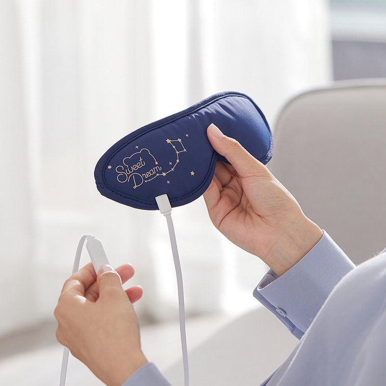 【中国直邮】Bear小熊 发热眼罩 石墨烯热敷 护眼舒缓循环使用 USB充电 眼部理疗电加热护眼罩 4