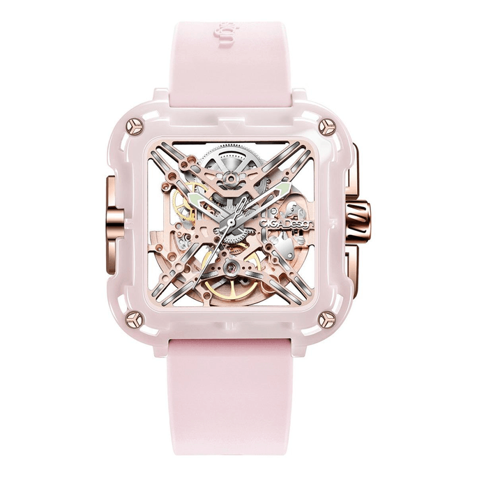 Watches Series X·Machina Pink Automatic Mechanical Watch For Women Original Design Exquisite Gift box
