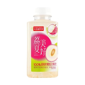 Lychee Lemon Juice, 11.8 fl oz【0 White Sugar 0 Fat Low Calories】