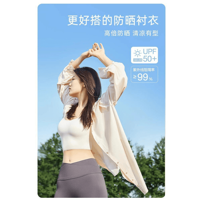 Blue-gray Size XL Summer UV-Protective Shirts UPF 50+ Breathable Top Sun Protection Clothing