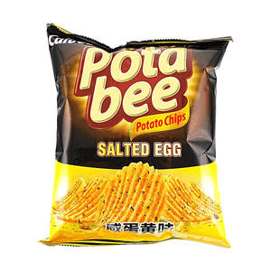 Salted Egg Yolk Potato Chips 2.4oz【V-Cut Thickened】【Rich & Savory】