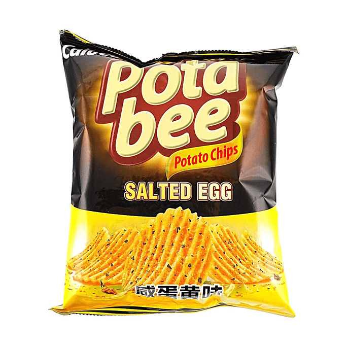 Salted Egg Yolk Potato Chips 2.4oz【V-Cut Thickened】【Rich & Savory】
