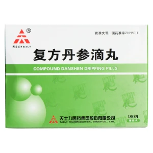  天士力 复方丹参滴丸 活血化瘀理气止痛 胸闷心慌 180丸入