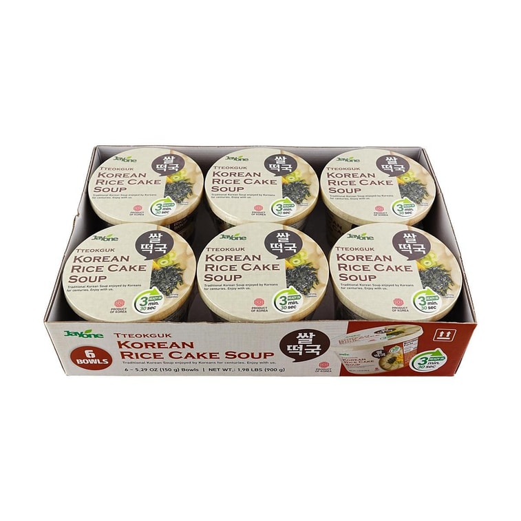 韩国JAYONE 韩式年糕汤 150g*6碗 整箱装【冲泡即食】 5