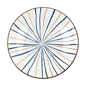 日式8寸盘 陶瓷盘子 和风青藤 20*20*5CM