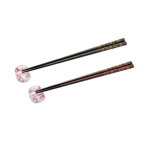 ISHIZUKA GLASS Tsugaru Vidro Wabi-sabi Chopstick Holder Set Oval Cherry Blossom 1 set